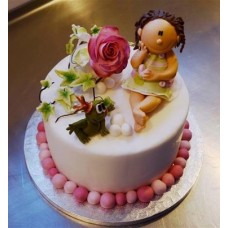 Детский торт "Девочка Роза"