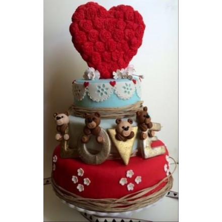 Торт на День Святого Валентина "Большая любовь"