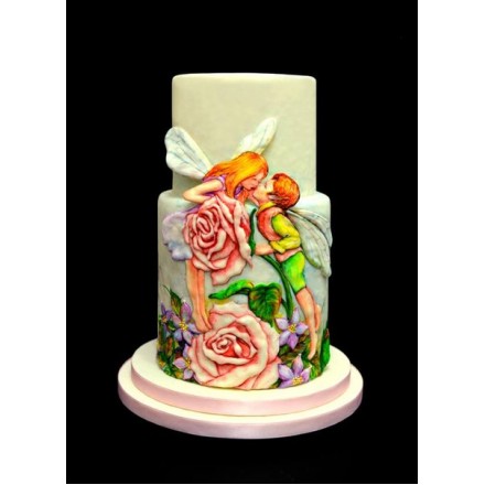 Торт на День Святого Валентина "Феи и чувства"