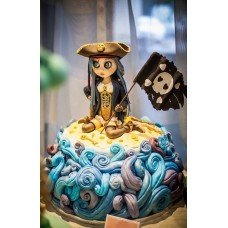 Детский торт "Пиратка"
