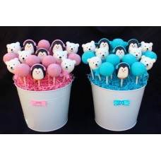 Cake Pops "Мишка и пингвинчик"