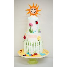 Детский торт "Солнышко летом"