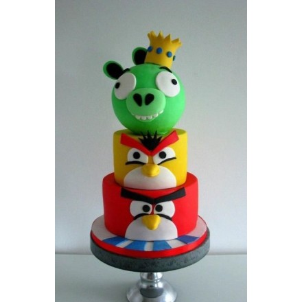 Детский торт "Angry Birds" №9
