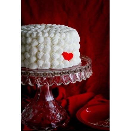 Торт на День Святого Валентина "Яркое сердечко"
