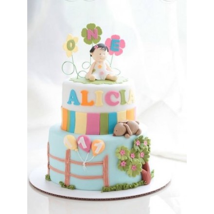 Детский торт "Алисе годик"