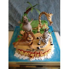 Детский торт "Мадагаскар 2"