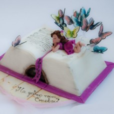 Детский торт "Феечка на книге сказок"
