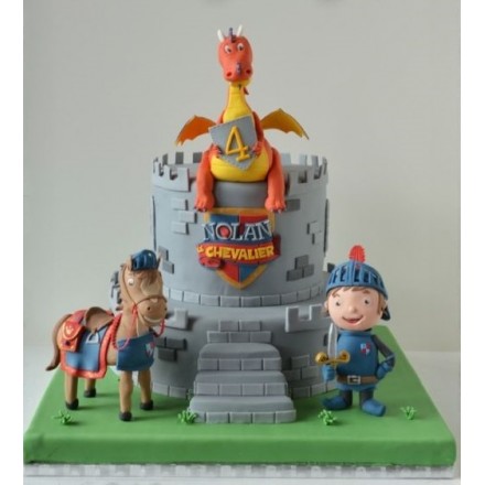 Детский торт "Рыцарь на коне"
