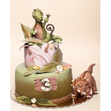 Детский торт "Мир динозавров"
