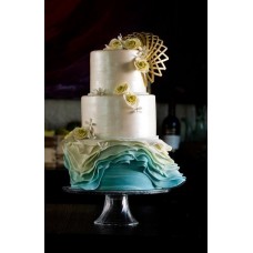Свадебный торт "Перламутровые волны"
