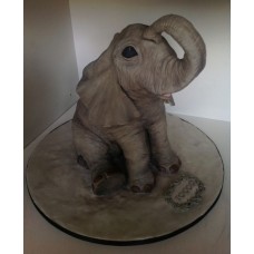 Торт "Слоненок в зоопарке"