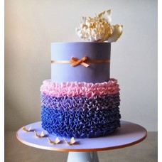 Торт "Разноцветная пышная юбочка"