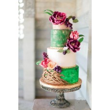 Свадебный торт "Яркие краски"