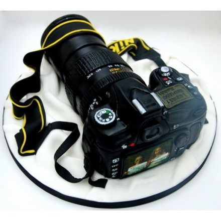 Торт для фотографа "Черный фотоаппарат"