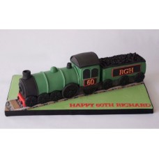 Торт для машиниста "Зеленый поезд"