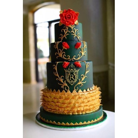 Свадебный торт "Изумруд"