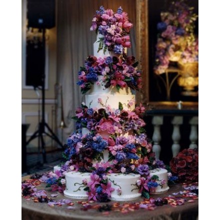 Свадебный торт "Фонтан цветов"