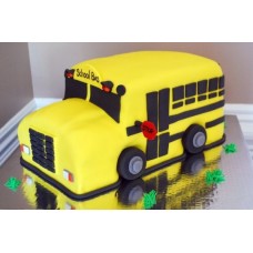 Детский торт "Школьный автобус"