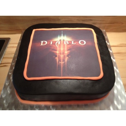 Детский торт "Diablo фон"
