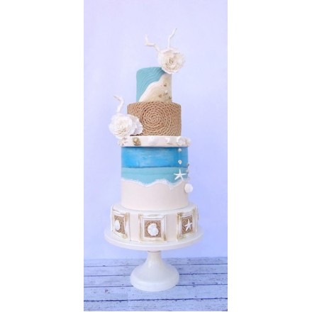 Свадебный торт "Морская любовь"