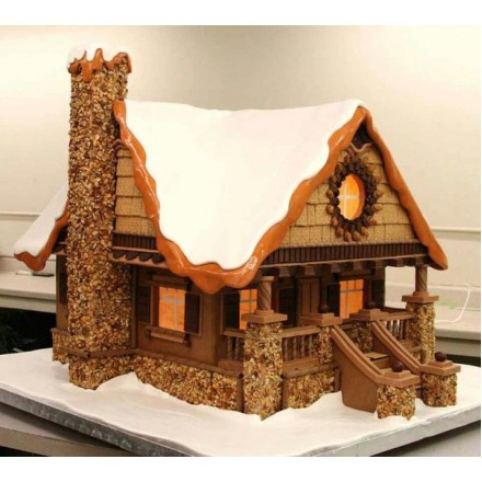 Новогодний торт "Уютный дом"