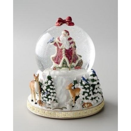 Новогодний торт "Новогодний шар с Дедом Морозом"