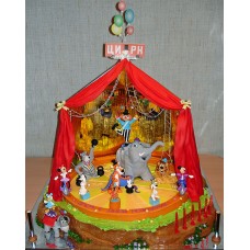 Детский торт "Цирковое шоу"