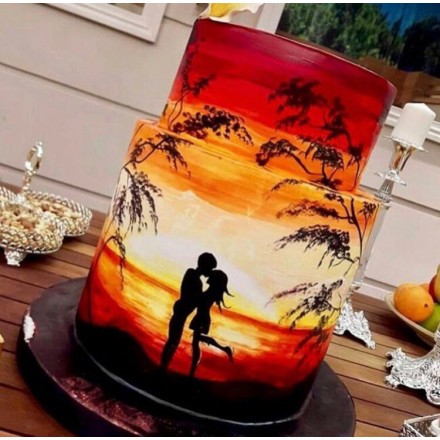 Свадебный торт "Закат любви"