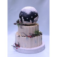 Новогодний торт "Зимний шар"