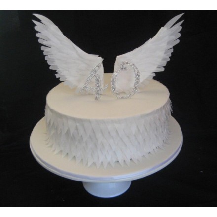 Торт "Крылья ангела: 40 лет"